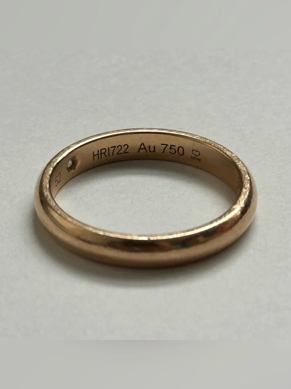 Cartier C De Cartier Wedding Band 3mm 1 Diamond 18K Yellow Gold Size 52 / US 6